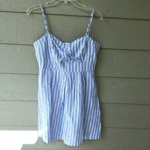 ONE CLOTHING LA Blue Striped Sundress Medium